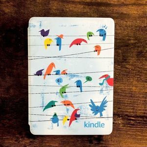 Colorful cartoon bird Kindle cover